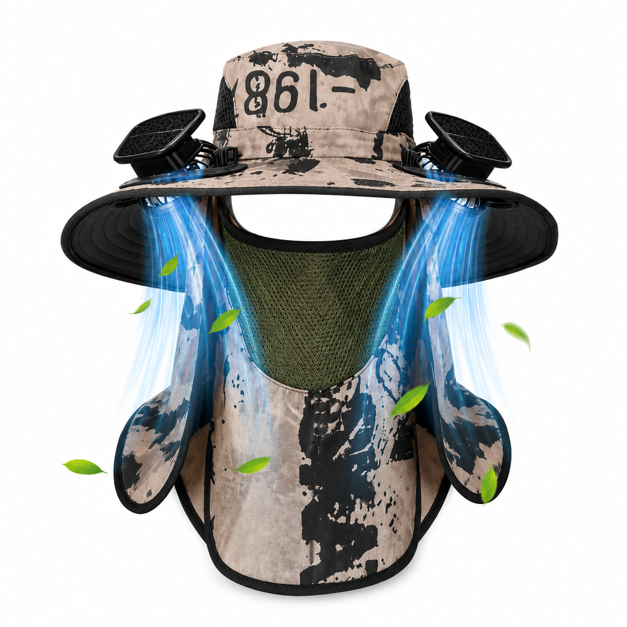 Sombrero con Ventilador Integrado 2 en 1 – Portátil y Recargable